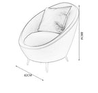 Modern Curved Sectional Sofa Set
