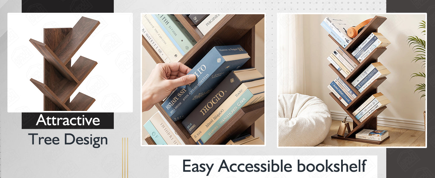 Tree Shaped Book Shelf for Study Room