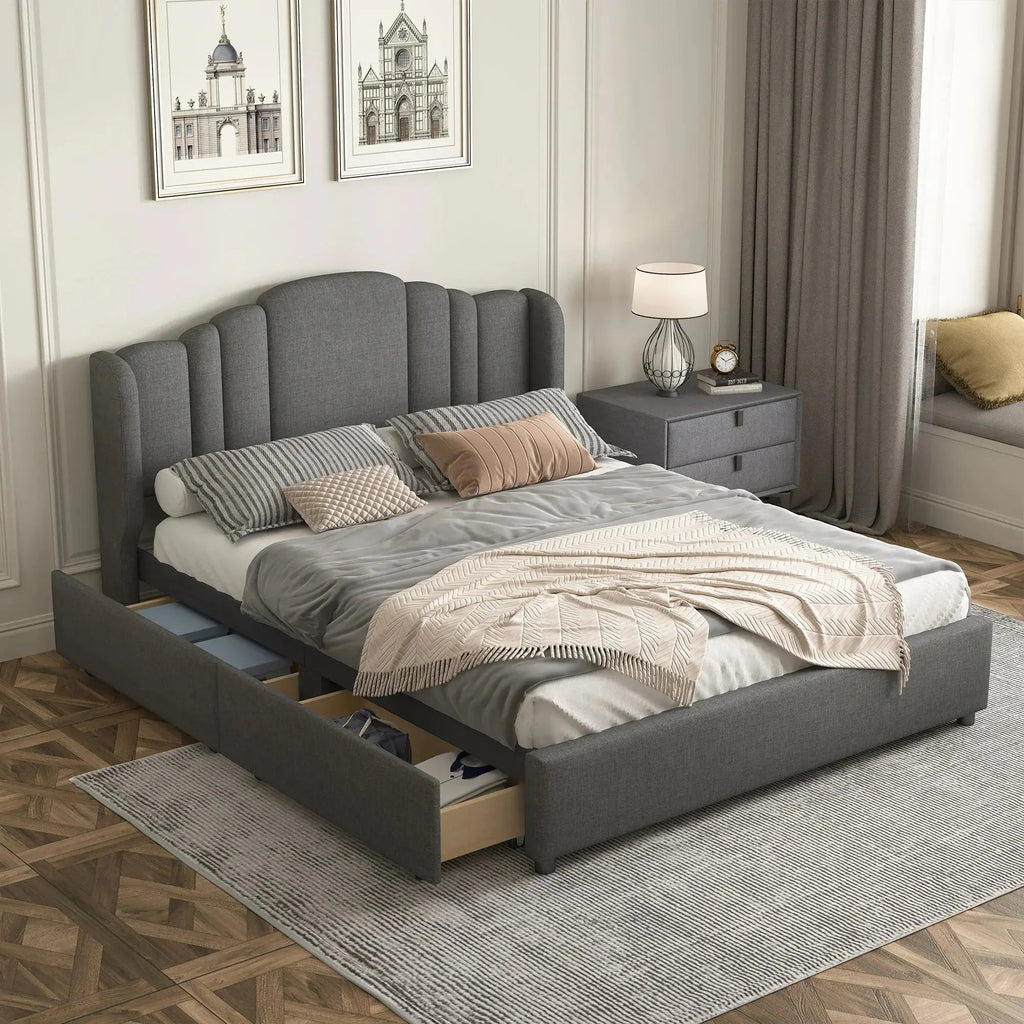 Without Storage Bed