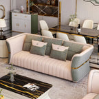 Calvin Contemporary Green Velvet Sofa
