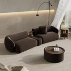 Greenia Modern 4 Seater Curved Sofa With Table