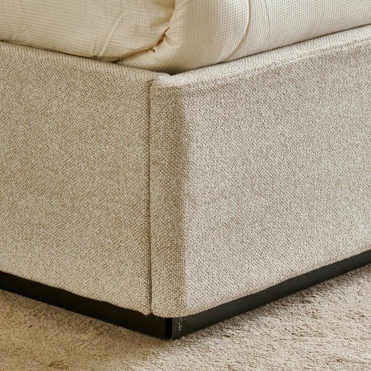 Saga King Bed - Beige