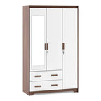 Miller 3 Door Wardrobe With Mirror & Lock