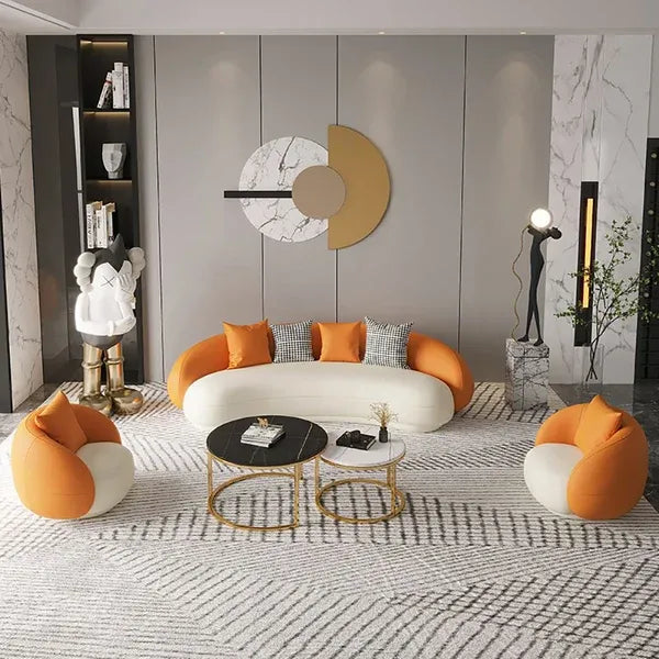 Cara Modern Designer Twin Colour Sofa Set