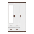 Miller 3 Door Wardrobe With Mirror & Lock