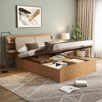 Wakefit Scandi Queen Storage with Hydraulic mechanism with Reflection White Fabric
