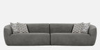Palm Spring Fabric 4 Seater Sofa in Dark Grey Colour