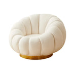 Ace Luxury Modern Pumpkin Rounded Sofa Set