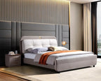 Urban Luxury Modern Upholstered Bed with a sturdy frame