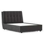 Bornholm Engineered Wood King Size Drawer Storage Upholstered Bed