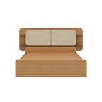 Wakefit Scandi Queen Storage with Hydraulic mechanism with Reflection White Fabric