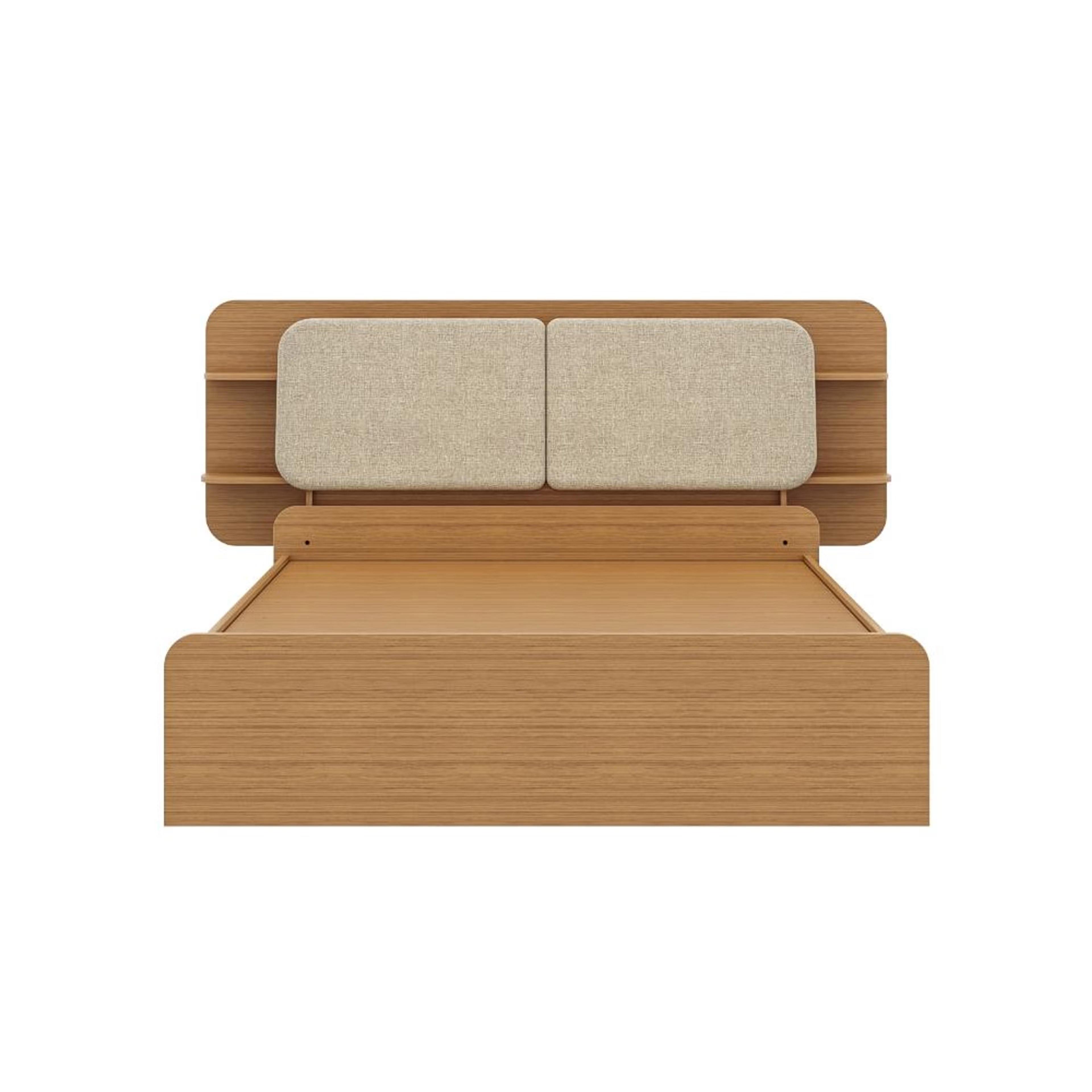 Wakefit Scandi Queen Storage with Hydraulic mechanism with Reflection White Fabric