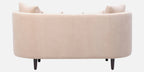 Cresta Corduroy Velvet Fabric 2 Seater Sofa in Beige Color