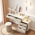 Urban Elegance Makeup Dressing Table & Vanity Set (White)