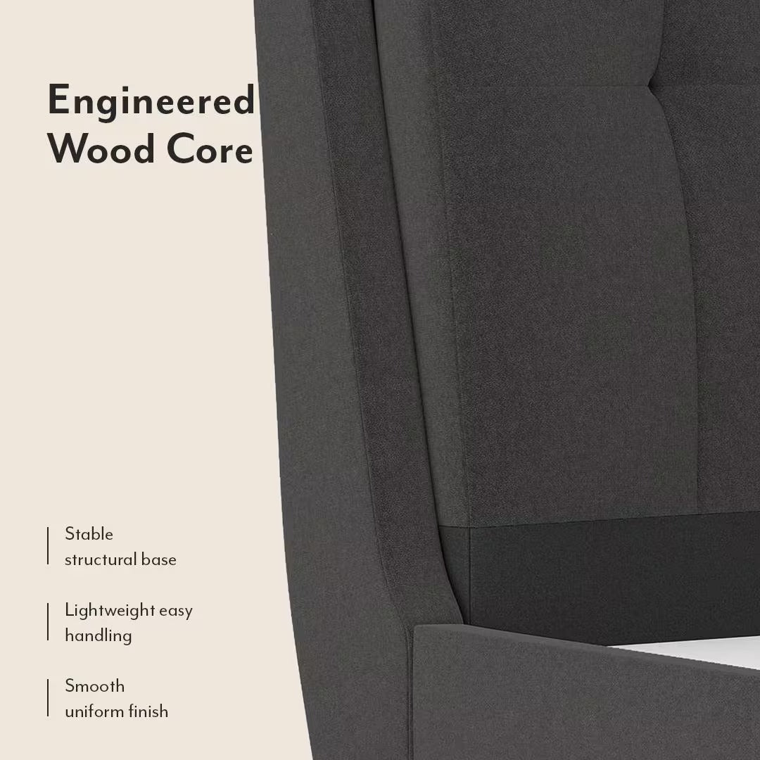 Bornholm Engineered Wood King Size Drawer Storage Upholstered Bed