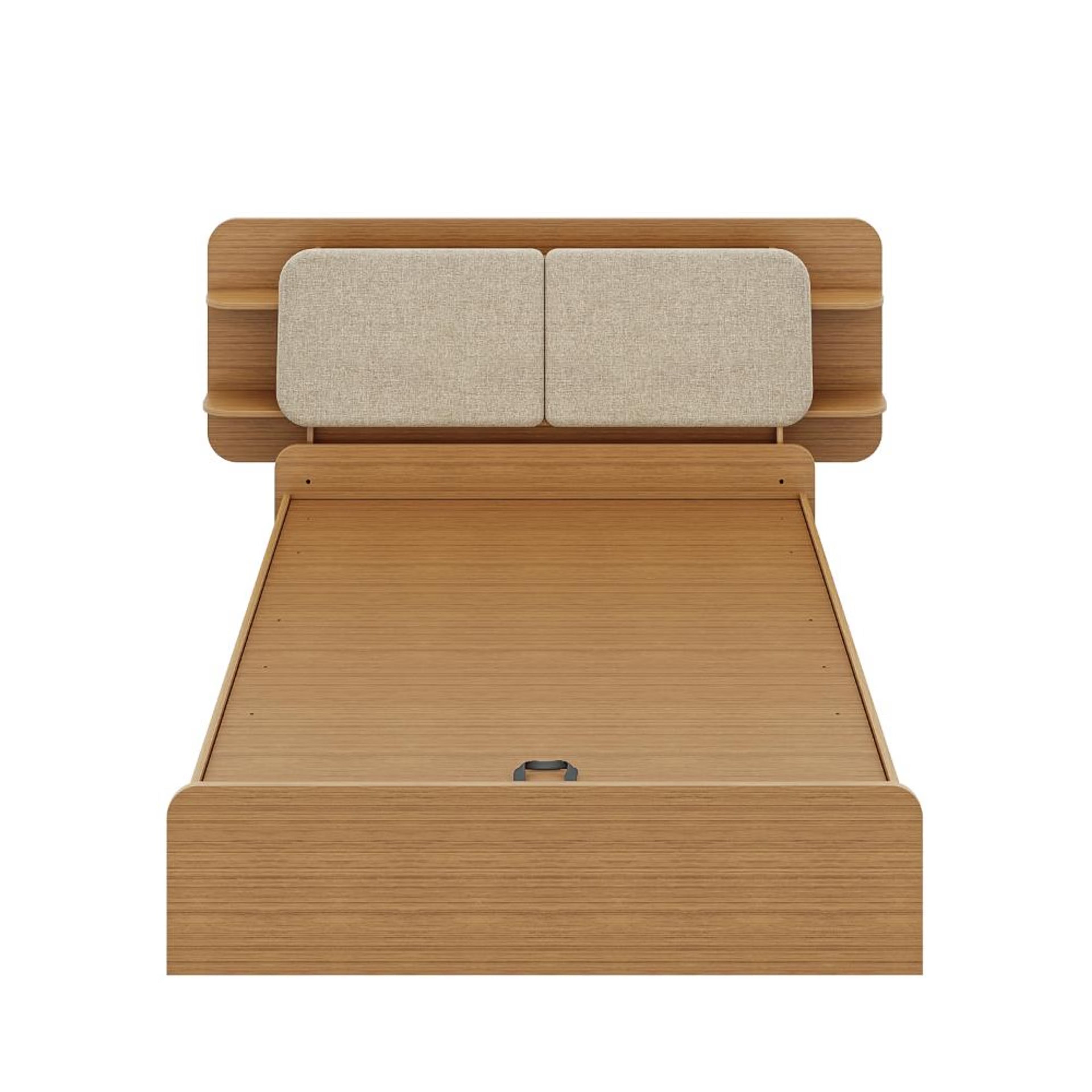 Wakefit Scandi Queen Storage with Hydraulic mechanism with Reflection White Fabric