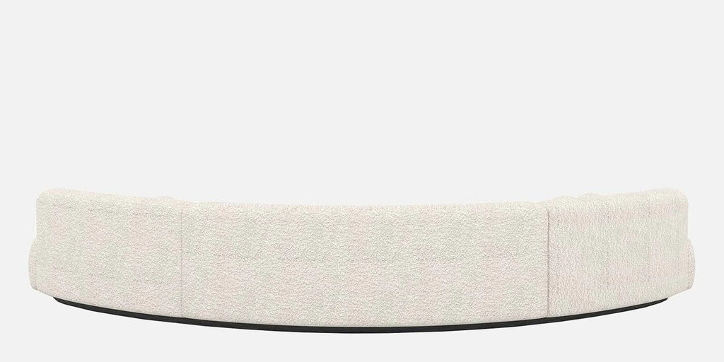 Oakridge Boucle Fabric C Shape Corner Sofa in Off-White Color