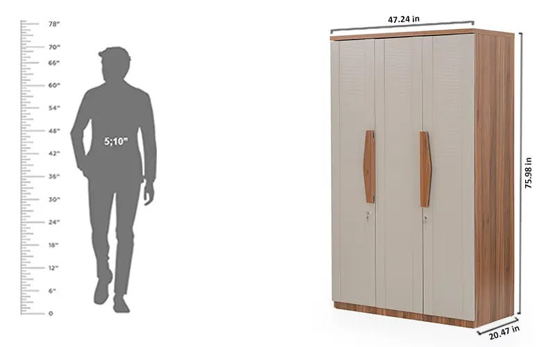 Royaloak Genting Malaysian Wardrobe 3 Door