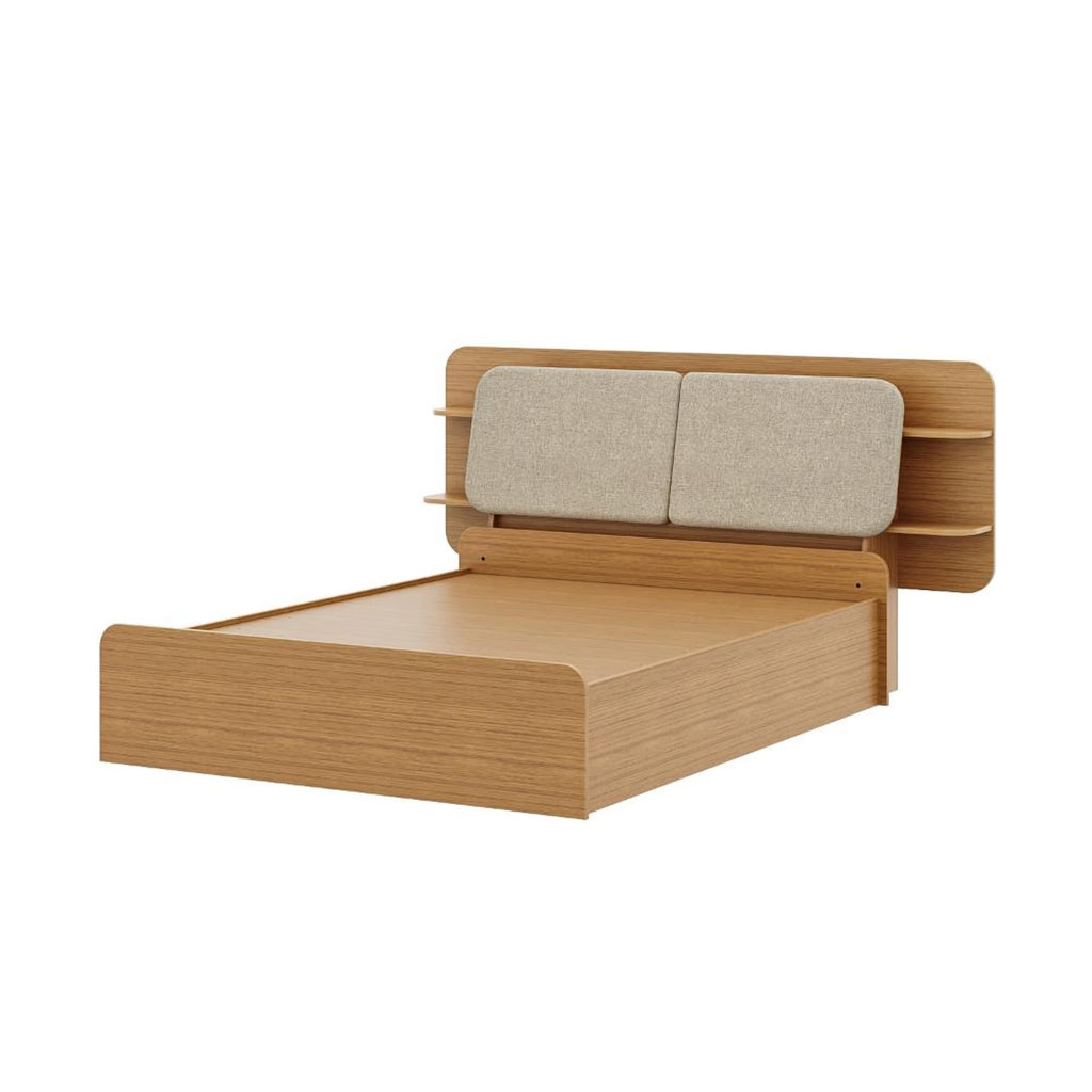 Wakefit Scandi Queen Storage with Hydraulic mechanism with Reflection White Fabric