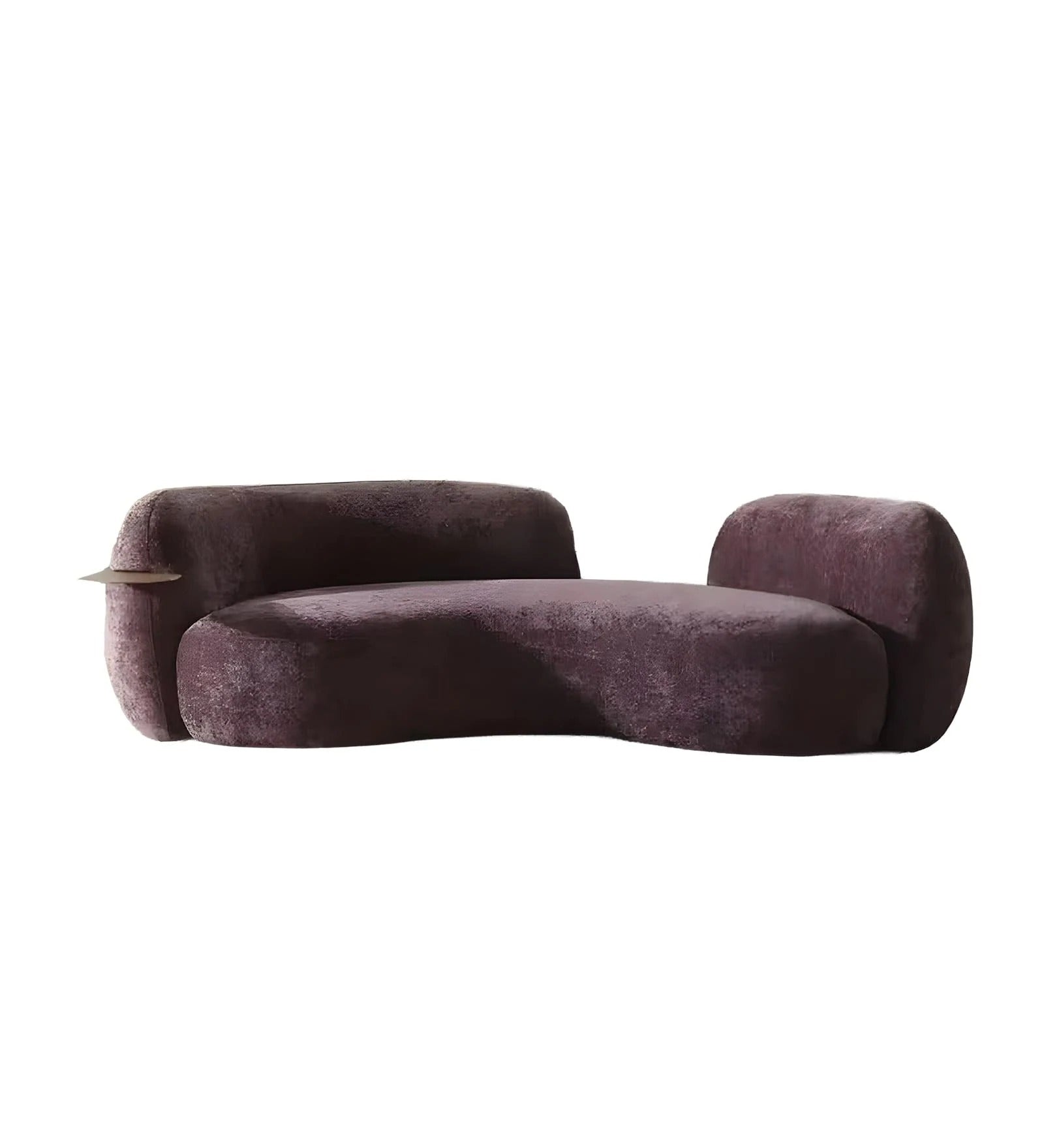Ursula Boucle 3 Seater Sofa In Purple Colour