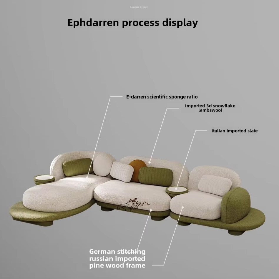 Lison Modern Boucle Corner Sofa