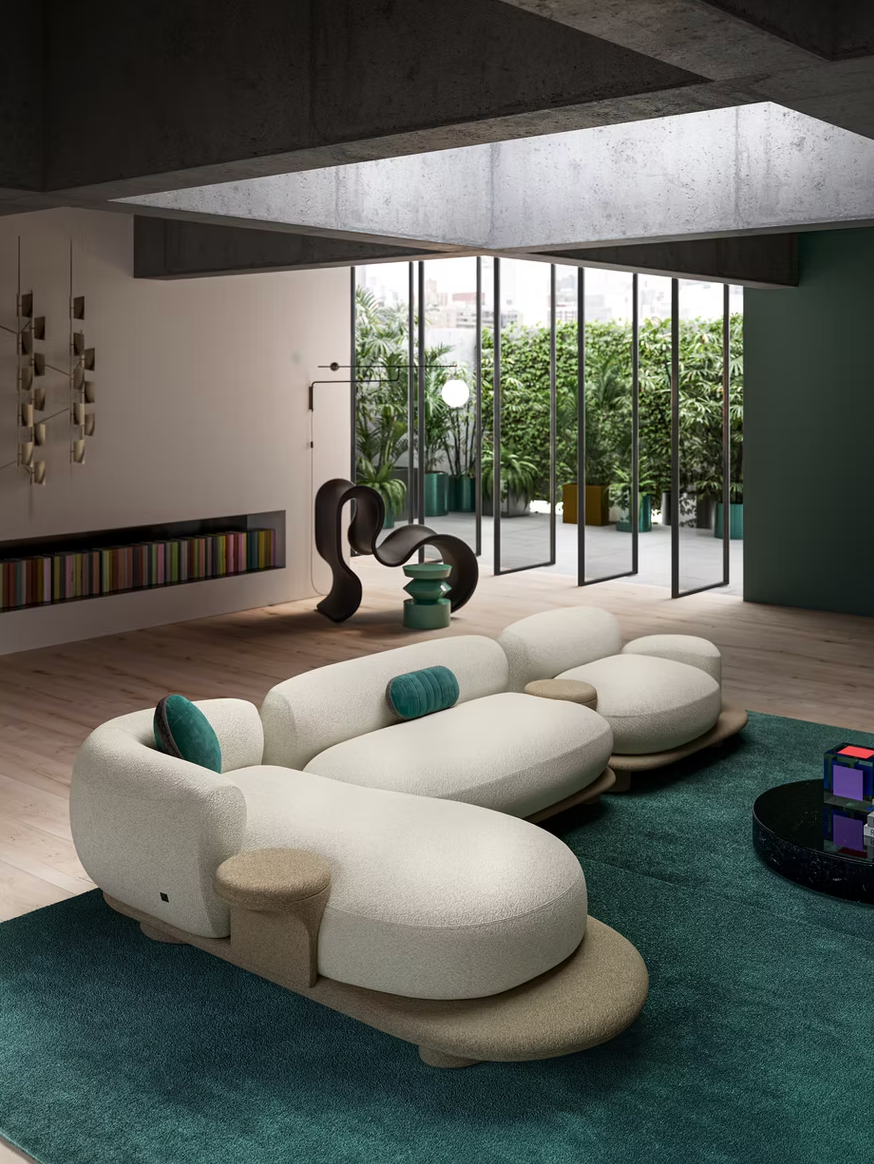 Lison Modern Boucle Corner Sofa