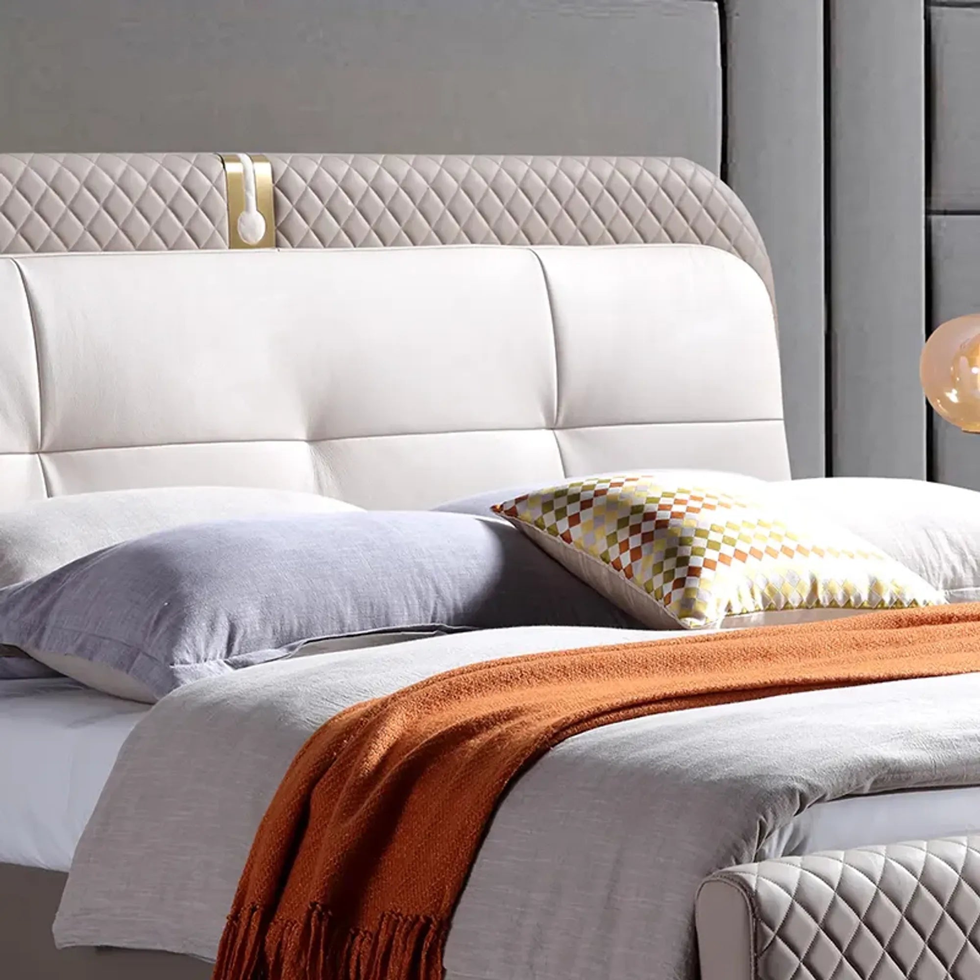 Urban Luxury Modern Upholstered Bed with a sturdy frame