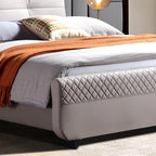 Urban Luxury Modern Upholstered Bed with a sturdy frame