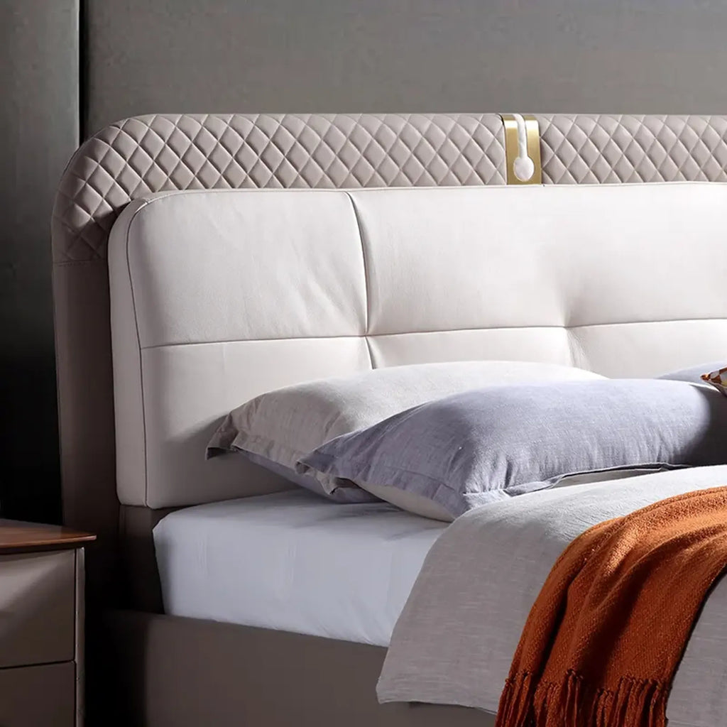 Urban Luxury Modern Upholstered Bed with a sturdy frame