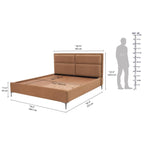 Wakefit Zewail Without Storage King Size Upholstered Bed