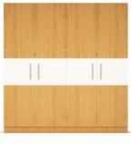 Four Door Wardrobe in Asian Maple Finish in Marine Ply