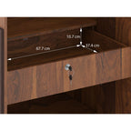 Rodrigues 3 Door Wardrobe in Sheesham Paper Finish