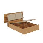 Wakefit Scandi Queen Storage with Hydraulic mechanism with Reflection White Fabric