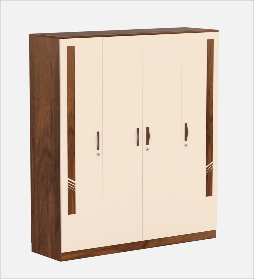 Andrie 4 Door Wardrobe In Dual Finish