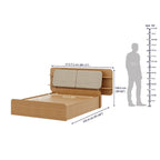 Wakefit Scandi Queen Storage with Hydraulic mechanism with Reflection White Fabric