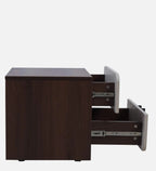 Belleza Bedside Table In Iris Cream Glossy & Dark Acazia Color