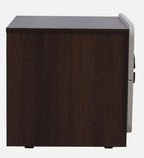 Belleza Bedside Table In Iris Cream Glossy & Dark Acazia Color