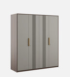 Adore 4 Door Wardrobe In Sahara Beige & Dark Brown Eucalyptus Finish