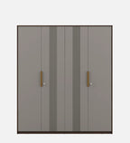 Adore 4 Door Wardrobe In Sahara Beige & Dark Brown Eucalyptus Finish