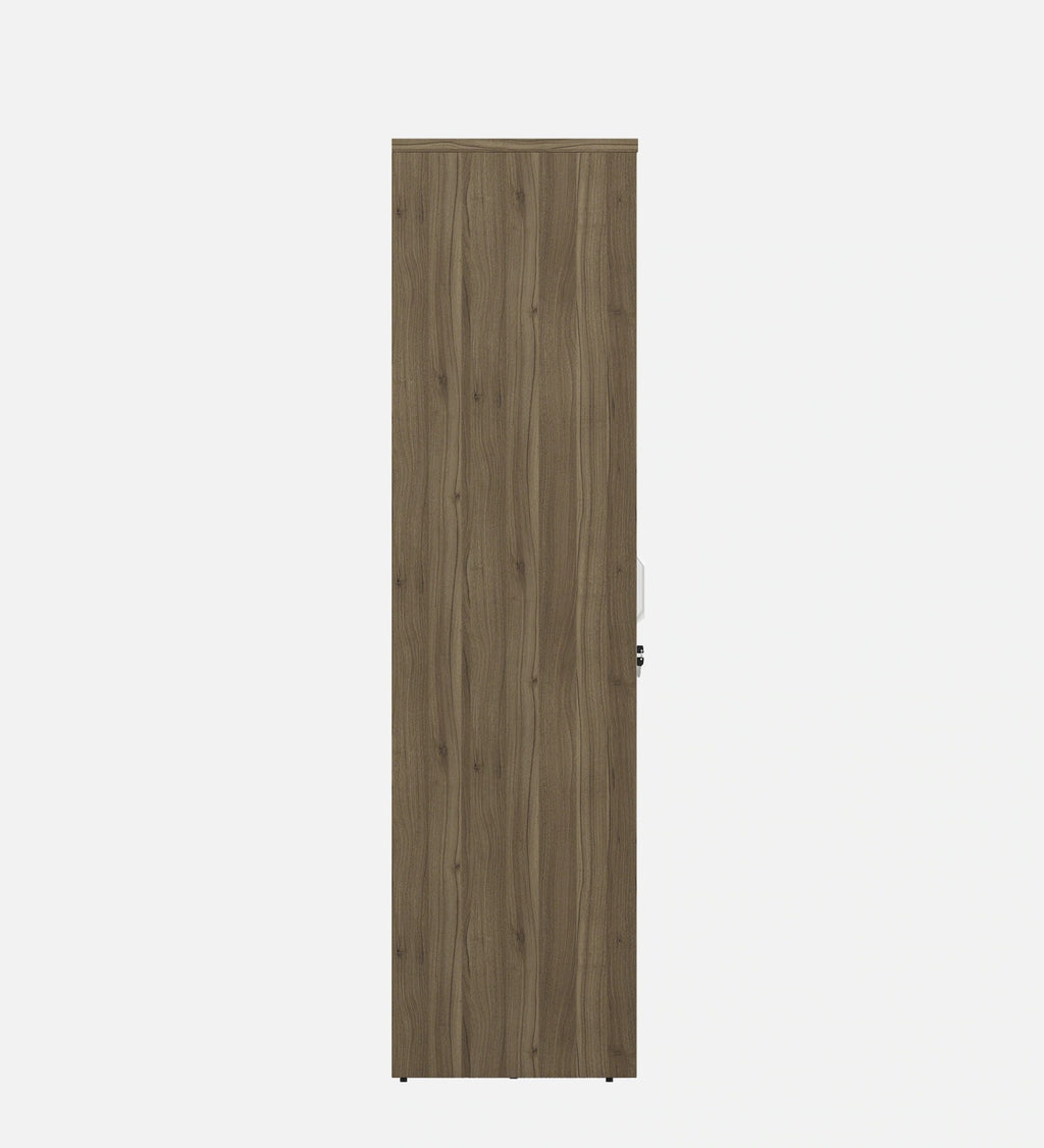 Kosmo Nora 4 Door Wardrobe In Lyon Walnut Finish With Drawer & Locker