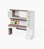 Little Legend Study Table With Storage & Multicolor Print