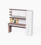 Little Legend Study Table With Storage & Multicolor Print