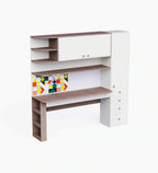 Little Legend Study Table With Storage & Multicolor Print