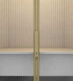 Kosmo Morgan 4 Door Wardrobe In Sahara Beige Matte Finish With Drawer & Locker