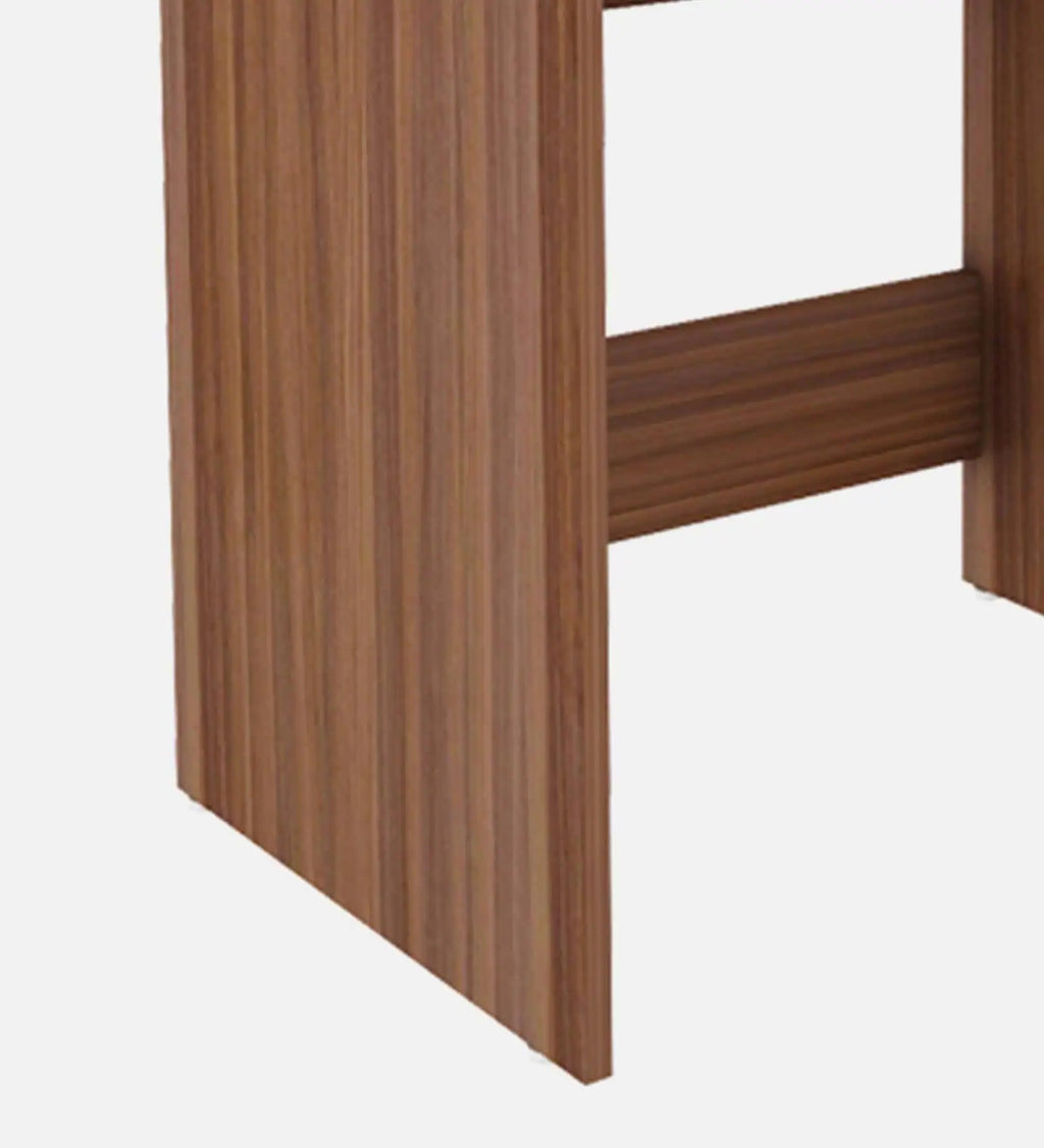 Malta Hutch Desk in Walnut And Frosty White Finish