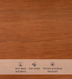 Naomi Solid Wood Coffee Table In Brown Finish