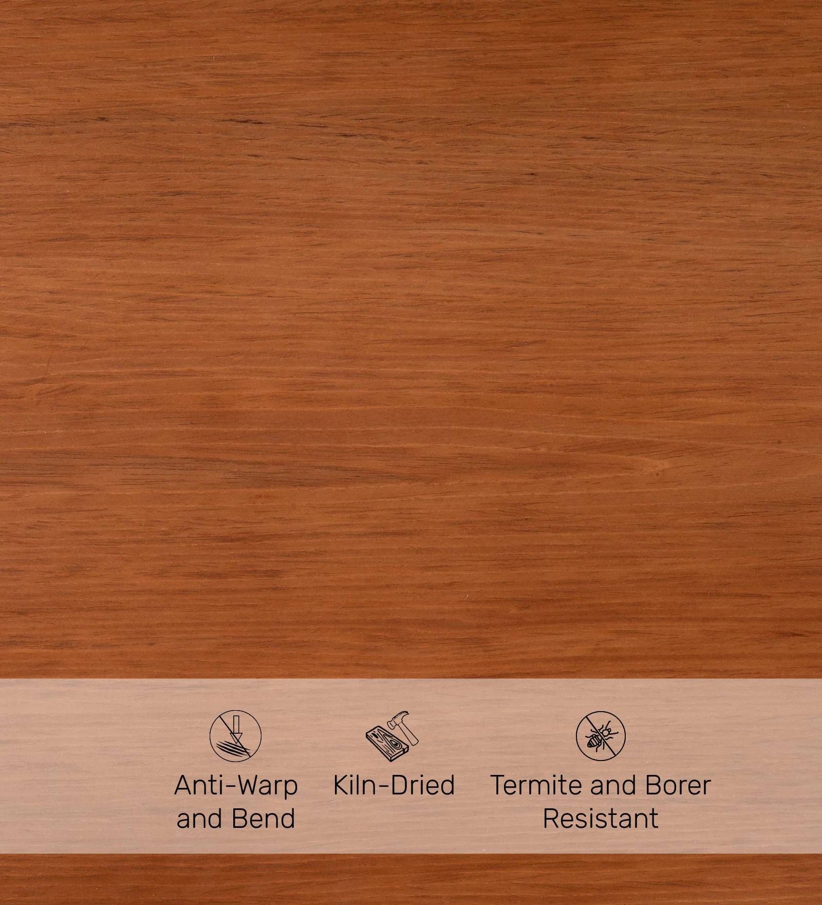 Naomi Solid Wood Coffee Table In Brown Finish
