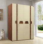4 Door Wardrobe (Brown)