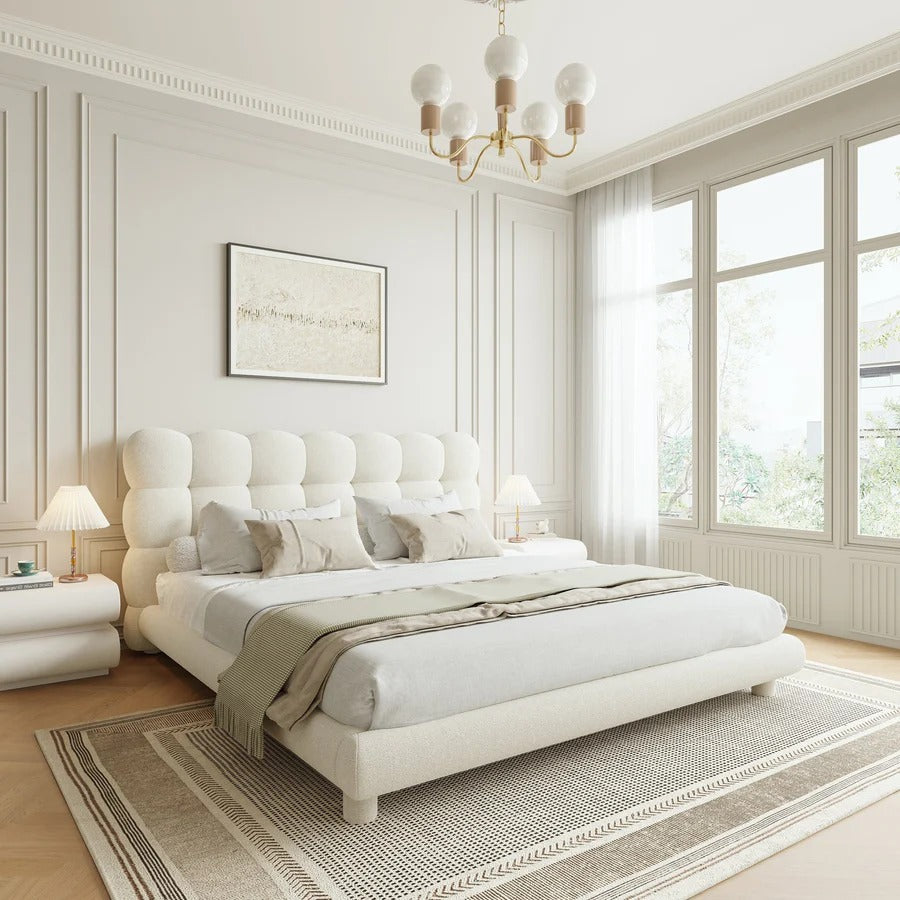 Dream Bed Without | King | Beige Fabric