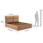 Wakefit Lumelle King Size Hydraulic Storage Upholstered Bed